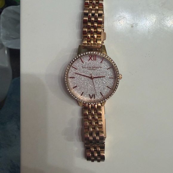 OLIVIA BURTON Rose Gold Glitter Watch - Picture 3 of 11